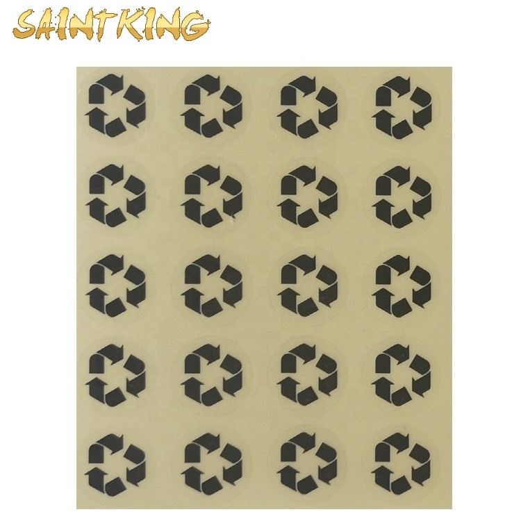 PL03 High Quality Custom Logo Embossed Gold Foil Stamped Adhesive Stickers