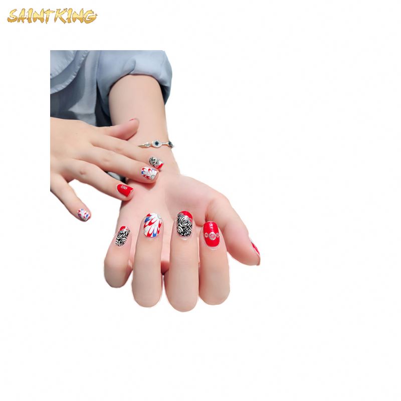 NS695 Hot Selling Cheap Price Custom Printed Impermeable Acrylic Nail Stickers Wholesale in China