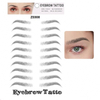 6D~ZX009 wholesale realistic natural fake 3d temporary makeup stickers eyebrow paper tattoos cosmetics