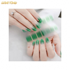 NS545 High Quality Wholesale Custom Cheap Price 14 Strips Gradient Solid Color New Fashion Nail Sticker