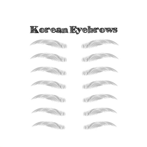 6D~ZX009 personality eyebrow tattoos eyebrows temporary tattoos tattoo sticker for girl