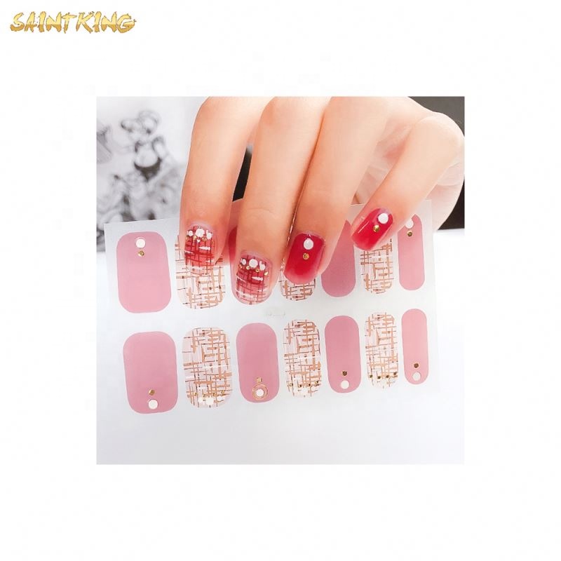 NS267 Finished Products Full Decals Waterproof Christmas 3d Nail Wrap