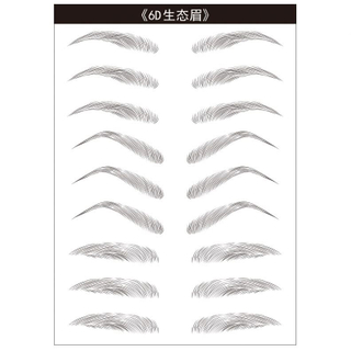 6D~ZX009 3d 4d pigment eyebrow temporary microblading tattoo ink stickers