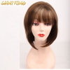 SLSH01 Lace Front Wig Blunt Cut Bob Style Blonde Hair 8in 130% Density