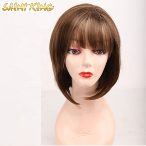 SLSH01 Lace Front Wig Blunt Cut Bob Style Blonde Hair 8in 130% Density