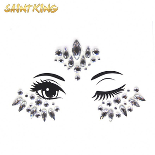 ETX002 hot sell face forehead pastor bohemia style glitter body jewel crystal tattoo stickers