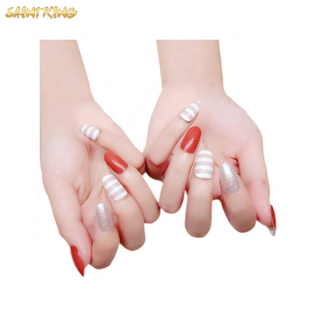 NS115 wine red series nail tips decorations nail sticker for kids girls women