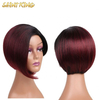 SLSH01 Short Straight Custom Closure Wig Cuticle Aligned Pre-plucked with Baby Hair Remy Human Hair Closure Wigs
