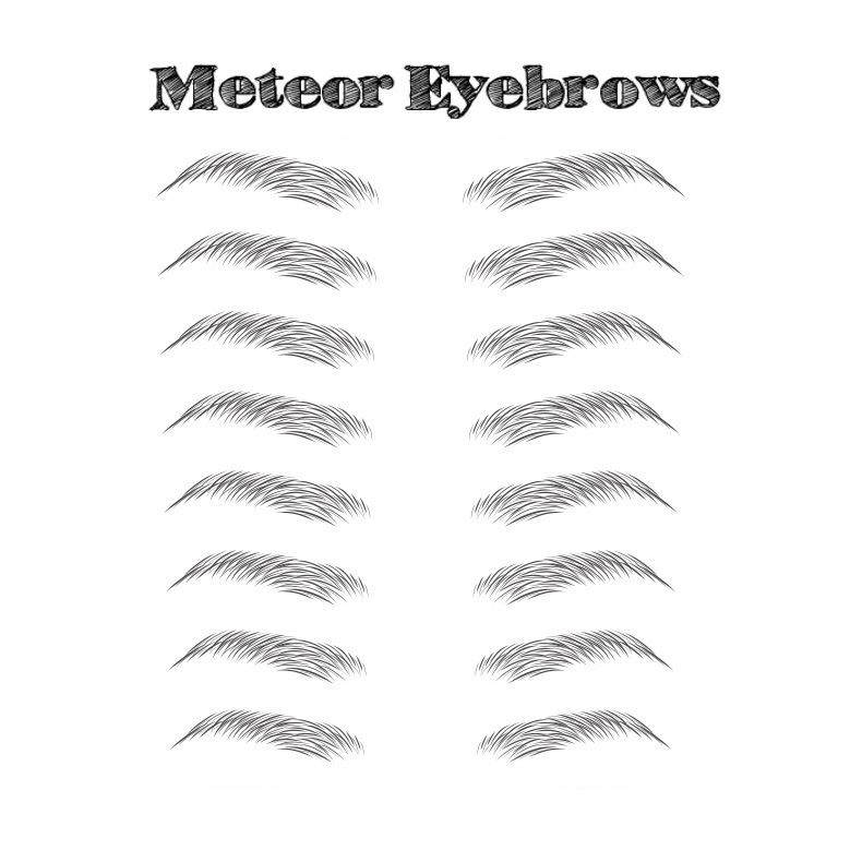 6D~ZX009 wholesale realistic natural beauty 3d imitation temporary women makeup stickers eyebrow transfer tattoo
