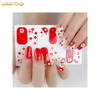 NS450 Oem And Odm Self Adhesive Butterfly Design 100% Real Nail Polish Strips Nail Art Wraps Nail Stickers