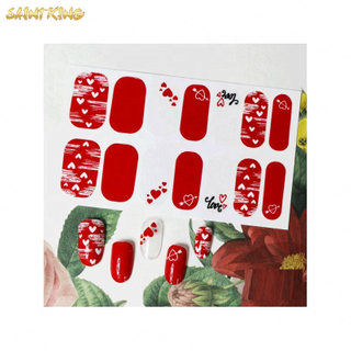 NS145 14 strips wholesale nail art new design solid color sticker nail patch 2020