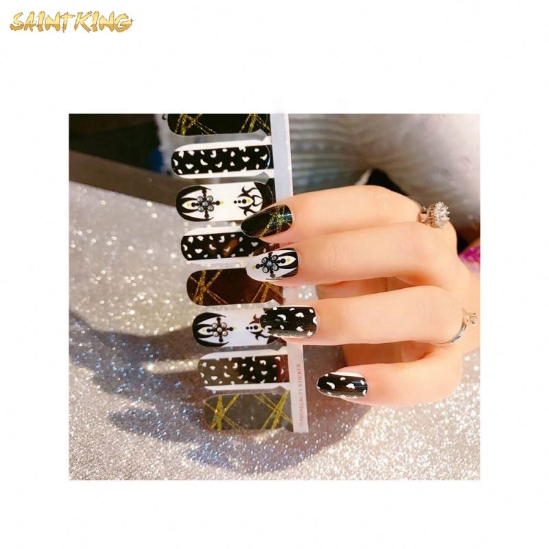 NS381 Wholesale Nail Stickers Solid And Gradient Nail Wraps Wholesaler in China