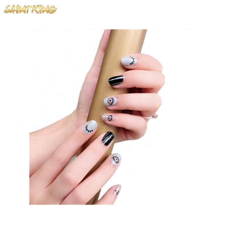 NS364 Top Sale High Quality Fast Shipping Impervious Nail Sticker Full 3d Supplier From China