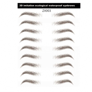 6D~ZX009 new 3d stick on eyebrow 4d eyebrows tattoo products