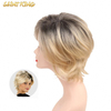 MLCH01 Blonde Color Top Quality High Temperature Synthetic Hair Fiber Wig Straight Synthetic Hair Wig