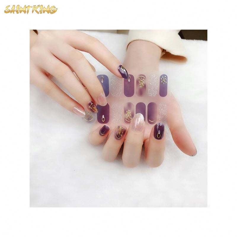 NS333 Oem Odm 3d Design Nail Art Sticker Classical Eco-friendly Beauty Nail Wraps Nail Stickers