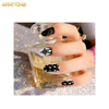 NS686 Custom Laser Nail Designs Gold Nail Stickers with High Quality