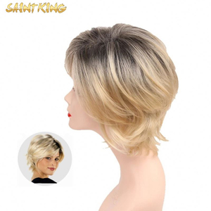 MLCH01 New Style Beauty Headband Virgin with Hair Human Hair Lace Front Bob Ombre 613 Blonde Wigs