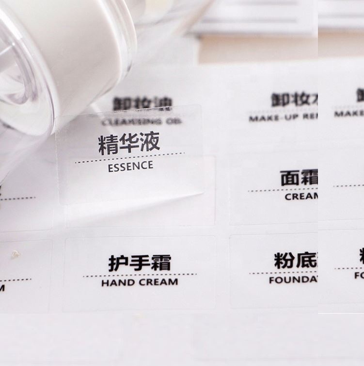 PL03 Custom Printing Waterproof Hygienic Sticker Printed Swimwear Removable Adhesive Label Factory