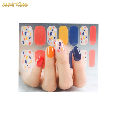 NS285 nail supplies 2020 new arrival professional design free sample uv gel lovely nail sticker