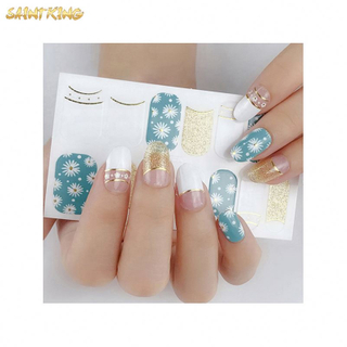 NS212 custom logo 3d beauty nail art sticker stickers decoration flower decals tips nail wraps