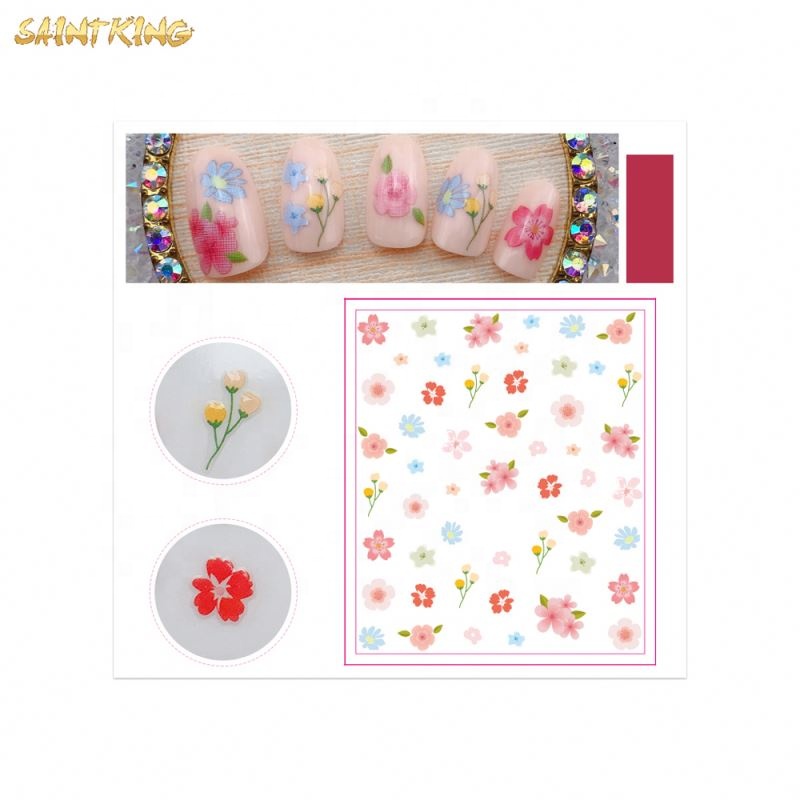 NS406 Newest 18 Nail Designs Laser Butterfly Holographic Adhesive Butterfly Nail Stickers 3d Nail Decals