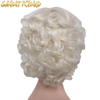 KCW01 Glueless Ombre #4 Brown Color Wet Deep Curly Vietnam Remy Cuticle Aligned Hair Swiss Lace Front Wigs