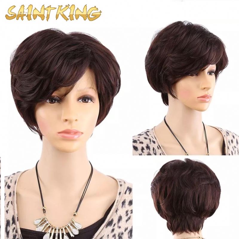 Wholesale Cheap Vendor Natural Straight Wave Short Bob Lace Frontal Wig Synthetic Hair for Black Women Lace Front Wig