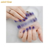 NS482 High Quality Wholesale Custom Cheap Price 14 Strips Gradient Solid Color New Fashion Nail Sticker