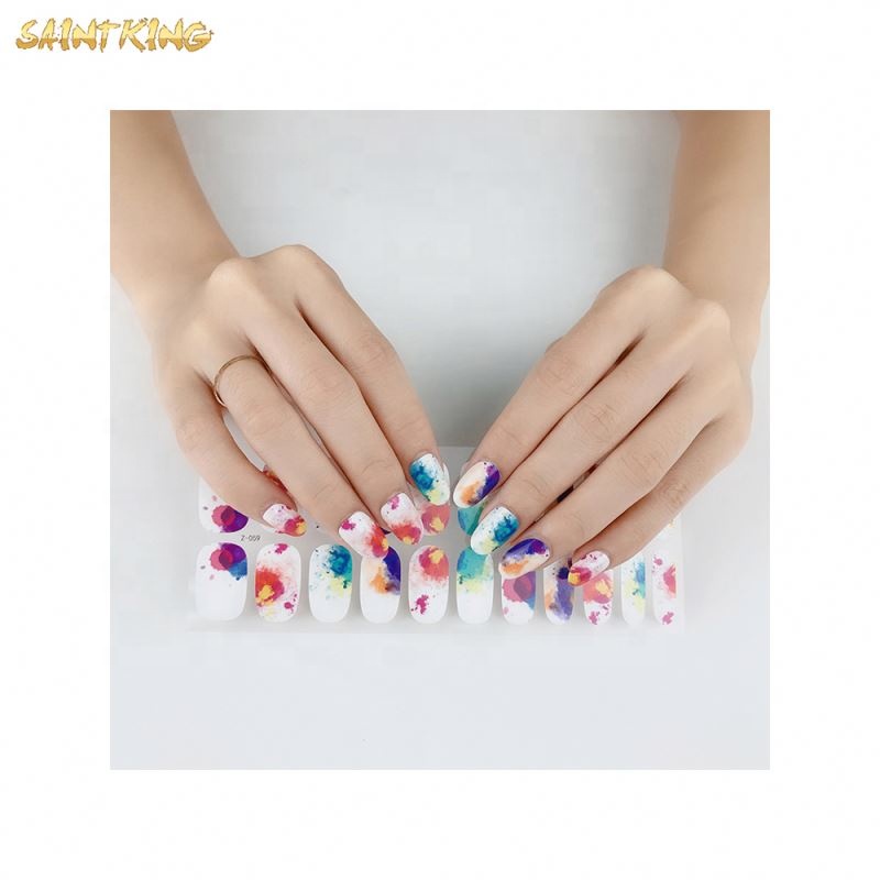NS268 New Fashion Mixed Glitter Nail Wraps Decal Full Cover Nail Art Stickers