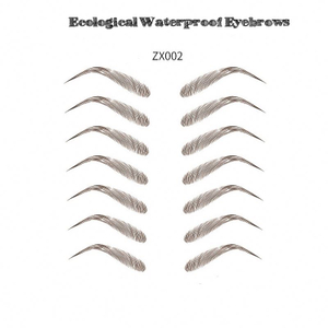 6D~ZX009 waterproof face eyebrow 6d tattoo sticker for makeup