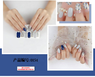 0154 nail art sticker water transfer nail decal fashion design nail stickers