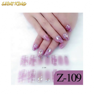 Z-109 Best selling products 3d butterfly nail stickers nail art sequins glitter for nail supplies