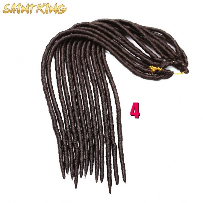 BH01 10inches/0.6cm Natural Black Afro Kinky Human Hair Crochet Locs Extensions Curly Virgin Hair