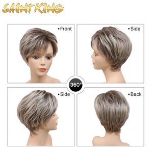 Straight Wave Bob Lace Frontal Wig Synthetic Wholesale Cheap Vendor Natural Hair for Black Women Lace Front Wig
