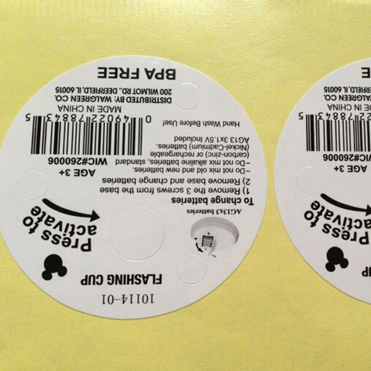 PL01 wholesales round pvc sticker label adhesive hologram stickers