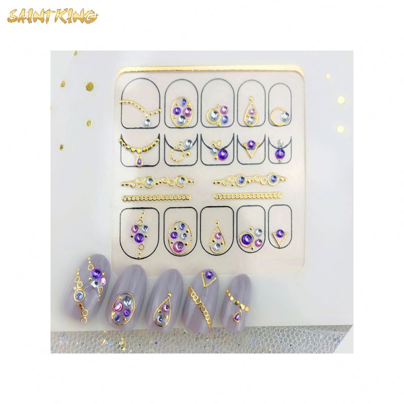 NS717 Custom Nail Decal Sticker Beauty Sticker Funny Style 3d Design