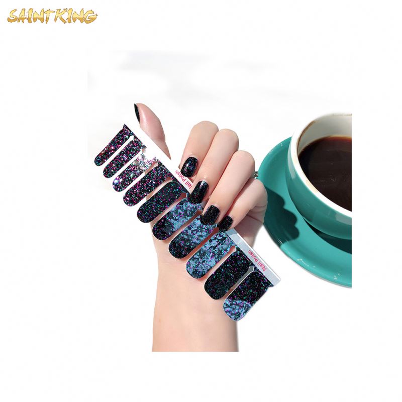 NS695 Hot Selling Cheap Price Custom Printed Impermeable Acrylic Nail Stickers Wholesale in China