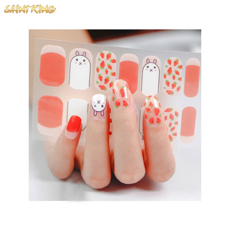 NS468 3d Gel Nail Sticker Glitter Made in Korea Oem Available
