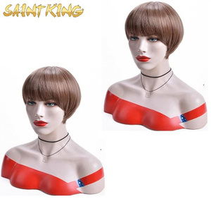 MLCH01 Wholesale on Time Great Quality Delivery Synthetic Hair 16'' Bob Straight Blended Blonde Lace Front Wigs
