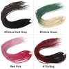 BH02 colorful fishbone braids ladies long handmade stage party daily lace front wigs