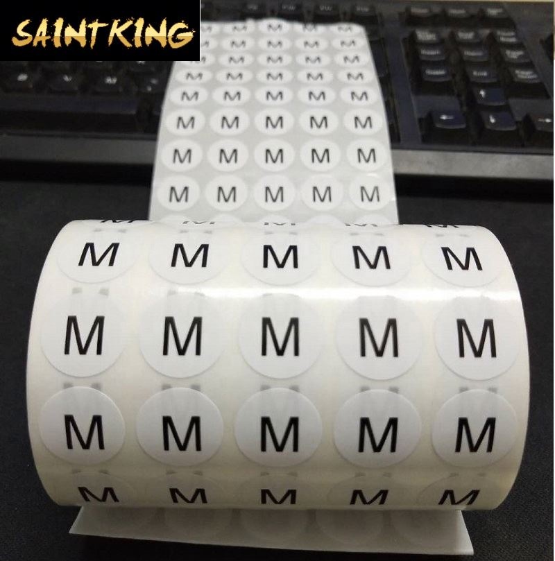 PL01 1 inch 500pcs custom printing adhesive floral roll vinyl waterproof thank you gift label sticker