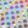 PL03 Waterproof Adhesive Logo Customized Promotional Die Cut Holographic Color Clear Vinyl Stickers