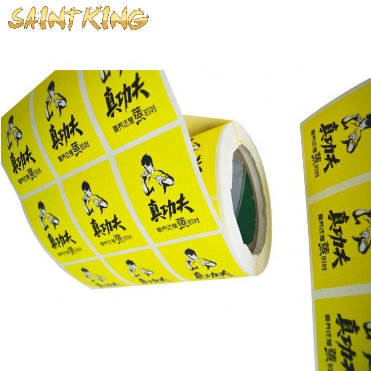 PL03 Custom Printing Roll Plastic Paper Bottle Sticker