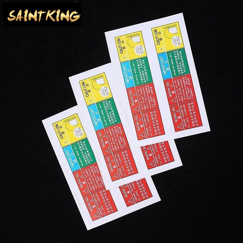 PL03 Good Quality Cmyk Printing on Shiny Self Adhesive Custom Sticker Gold Foil Label