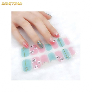 NS254 Hot-selling Nail Stickers Diy Nail Accessories Gradient 14stickers/set