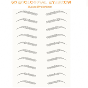 6D~ZX009 water removable temporary 4d eyebrow tattoo sticker