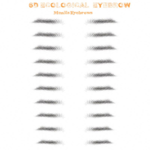 6D~ZX009 wholesale water removable temporary 4d eyebrow tattoo sticker