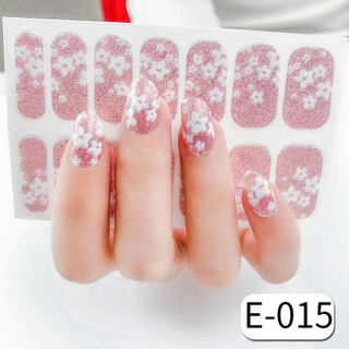 E-015 new 16 colors/set holographic fire flame nail stickers