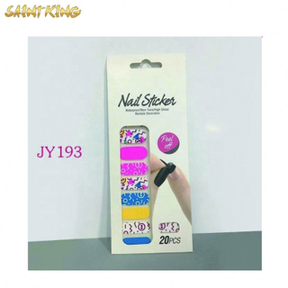 JY193 newest 16 colors nail curved shape nail aurora stickers